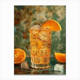 Orange Juice In A Glass 11 Canvas Print