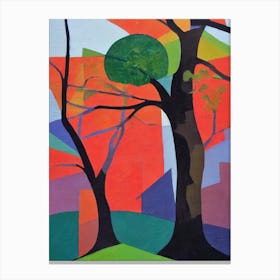 Beech Tree Cubist Canvas Print