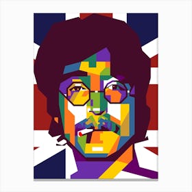 John Lennon Wpap Pop Art Canvas Print