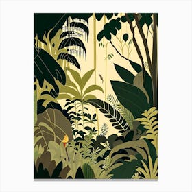 Close Up Jungle 1 Rousseau Inspired Canvas Print