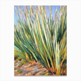 Yucca 3 Impressionist Painting Plant Canvas Print