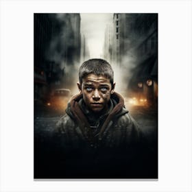 Boy In The City Canvas Print