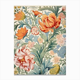 Floral Wallpaper 100 Canvas Print