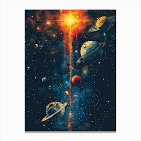 Planets In Space 9 Canvas Print