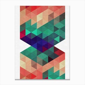 Triangle geometry 12 Canvas Print