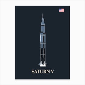 Space Serie Saturn V Canvas Print