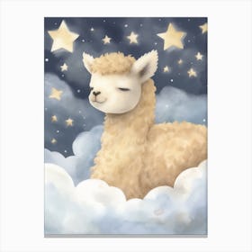 Sleeping Baby Alpaca 3 Canvas Print