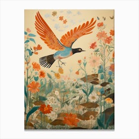 Swallow 1 Detailed Bird Painting Canvas Print
