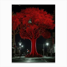 Red Tree 1 Canvas Print