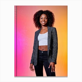 An African American Woman In Her Late Teens Or Early Twenties Her Skin Pinkish And Spotlessly Clean (5) Canvas Print