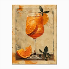 Aperol Spritz Orange 100 Canvas Print