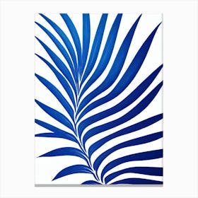 Sago Palm Stencil Style Plant Canvas Print