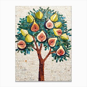 Mosaic Fig Tree 1 Canvas Print