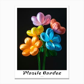 Bright Inflatable Flowers Poster Cosmos 1 Canvas Print