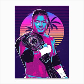 Kushida 80s Retro Canvas Print