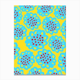 Bubbly Abstract Flower Canvas Print