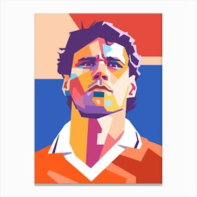 Marco Van Basten wpap art Canvas Print