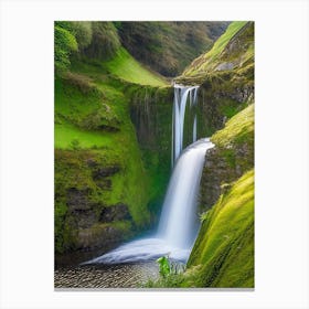 Fairy Glen Waterfall, United Kingdom Majestic, Beautiful & Classic (2) Canvas Print
