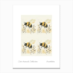 Cute Animals Collection Bumblebee 1 Canvas Print