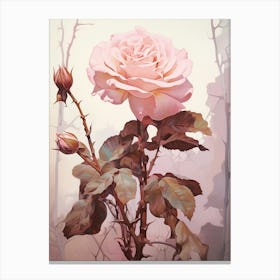 Floral Illustration Rose 5 Canvas Print