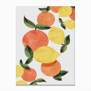 Oranges And Lemons Canvas Print