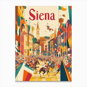 Aihrgdesign A 1970s Inspired Travel Poster For Siena Depictin A0f3b82c 2298 4d46 A465 Ef757b0390a3 3 Canvas Print