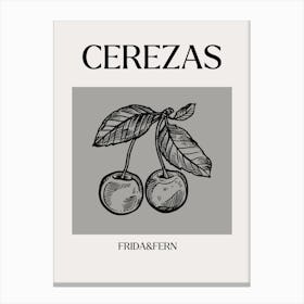 Cerezas Print-Frida&Fern Canvas Print