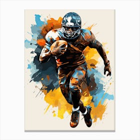 Football Player Running 1 Stampe su tela