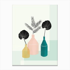 Abstract Trio Of Vases Canvas Print