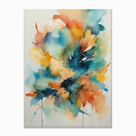 Abstract Watercolor Painting 4 Canvas Print