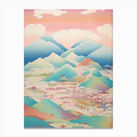 Mount Tateyama In Toyama, Japanese Landscape 3 Canvas Print