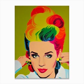 Molly Ringwald Colourful Pop Movies Art Movies Canvas Print