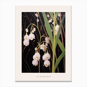 Flower Illustration Lily Of The Valley 1 Poster Canvas Print
