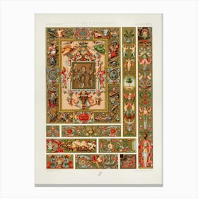 Renaissance Pattern, Albert Racine (14) Canvas Print