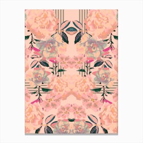 Pink Abstract Bloom Canvas Print