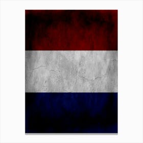 Netherlands Flag Texture Canvas Print