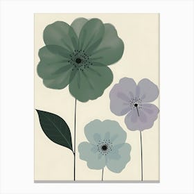 Three Flowers 10 Canvas Print