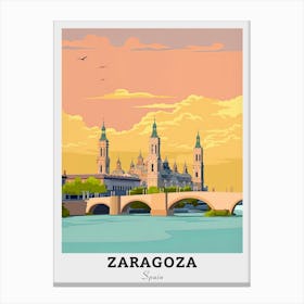 Zaragoza Spain Travel Canvas Print