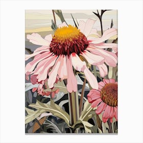 Flower Illustration Gaillardia 4 Canvas Print