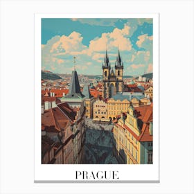 Prague Cityscape 2 Canvas Print