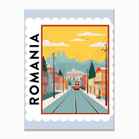 Romania 3 Travel Stamp Poster Canvas Print