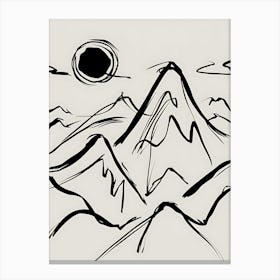 Mountains In The Sky 1 Canvas Print