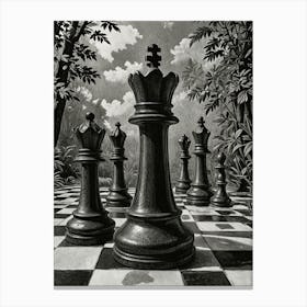 Chess Pieces no2 Canvas Print