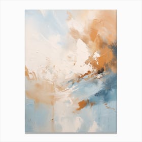 Winter Pastel Abstract Painting 7 Canvas Print