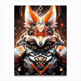 Futuristic Fox 2 Canvas Print