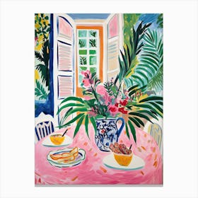 Palm Beach, Aruba, Matisse And Rousseau Style 1 Canvas Print