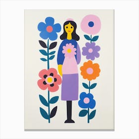 Flower Girl Canvas Print