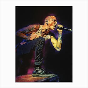 Spirit Of Chester Screaming Canvas Print