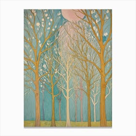 Moonlight In The Trees Canvas Print