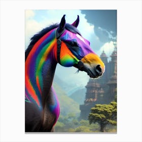 Rainbow Horse 11 Canvas Print